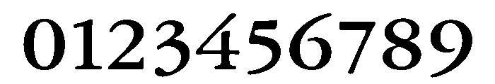 Garamond Micro Medium Font OTHER CHARS