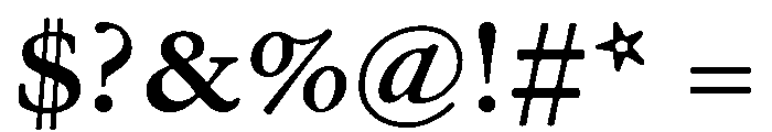 Garamond Micro Medium Font OTHER CHARS