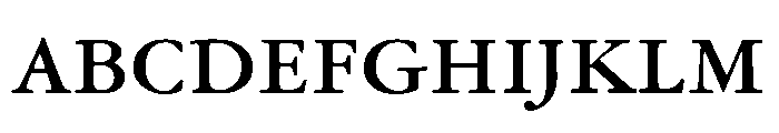 Garamond Micro Medium Font UPPERCASE