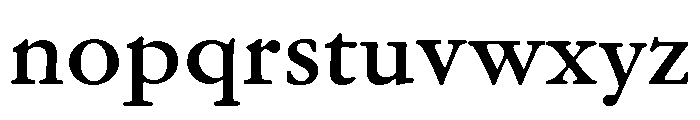 Garamond Micro Medium Font LOWERCASE