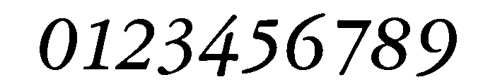 Garamond Micro Regular Italic Font OTHER CHARS