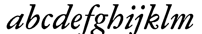 Garamond Micro Regular Italic FONT