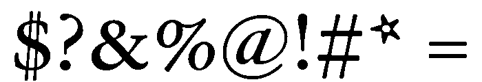 Garamond Micro Regular Font OTHER CHARS