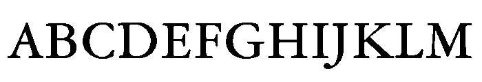 Garamond Micro Regular Font UPPERCASE