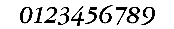 Garamond Subhead Bold Italic Font OTHER CHARS
