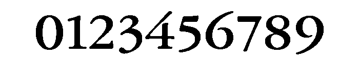 Garamond Subhead Bold Font OTHER CHARS