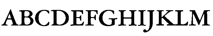 Garamond Subhead Bold Font UPPERCASE