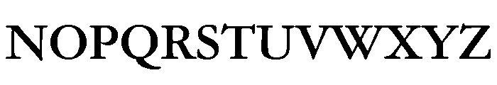 Garamond Subhead Bold Font UPPERCASE