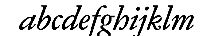 Garamond Subhead Medium Italic FONT