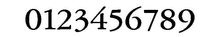 Garamond Subhead Medium Font OTHER CHARS