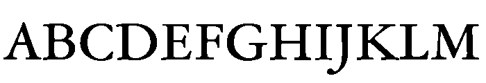 Garamond Subhead Medium Font UPPERCASE