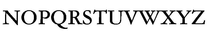 Garamond Subhead Medium Font UPPERCASE