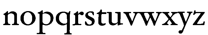 Garamond Subhead Medium Font LOWERCASE