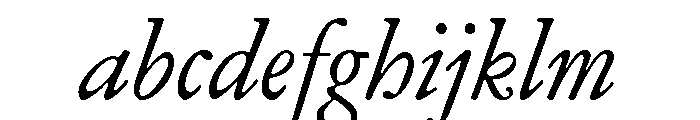 Garamond Subhead Regular Italic FONT