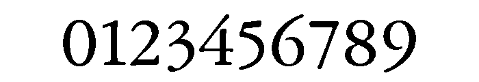 Garamond Subhead Regular Font OTHER CHARS