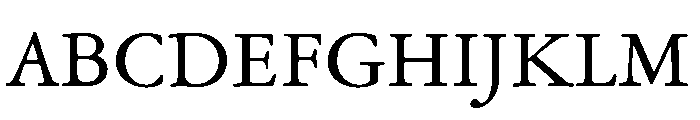 Garamond Subhead Regular Font UPPERCASE