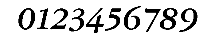 Garamond Text Bold Italic Font OTHER CHARS