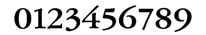 Garamond Text Bold Font OTHER CHARS