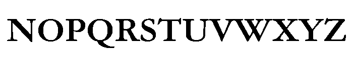 Garamond Text Bold Font UPPERCASE