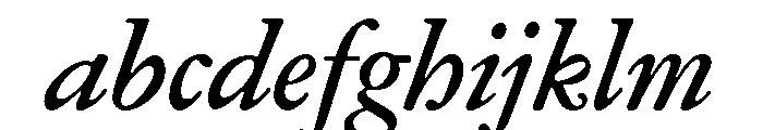 Garamond Text Medium Italic FONT