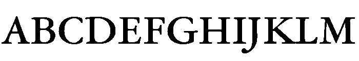 Garamond Text Medium Font UPPERCASE