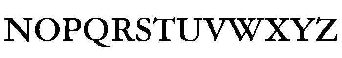 Garamond Text Medium Font UPPERCASE