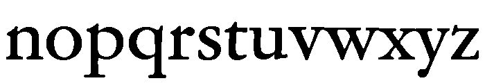 Garamond Text Medium Font LOWERCASE