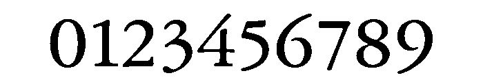 Garamond Text Regular Font OTHER CHARS