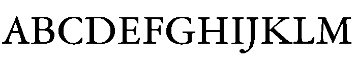 Garamond Text Regular Font UPPERCASE
