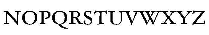 Garamond Text Regular Font UPPERCASE