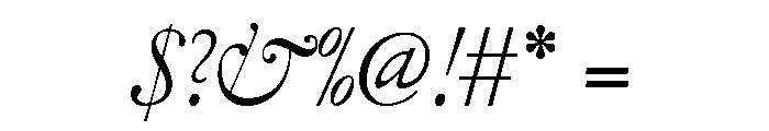 Garamont Display Regular Italic Font OTHER CHARS