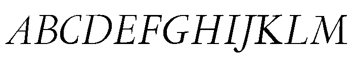 Garamont Display Regular Italic Font UPPERCASE