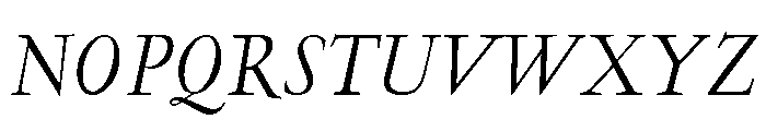 Garamont Display Regular Italic Font UPPERCASE