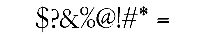 Garamont Display Regular Font OTHER CHARS