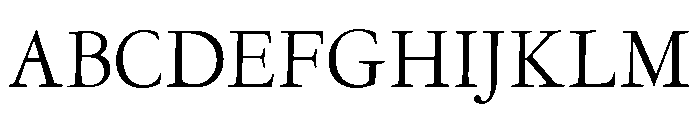 Garamont Display Regular Font UPPERCASE