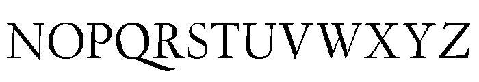 Garamont Display Regular Font UPPERCASE