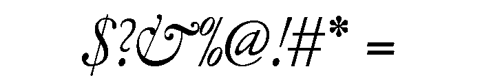 Garamont Text Regular Italic Font OTHER CHARS