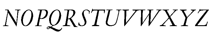 Garamont Text Regular Italic Font UPPERCASE