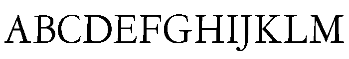 Garamont Text Regular Font UPPERCASE