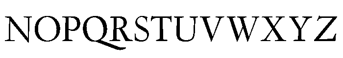 Garamont Text Regular Font UPPERCASE