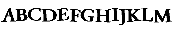 Garamouche Bold Font UPPERCASE