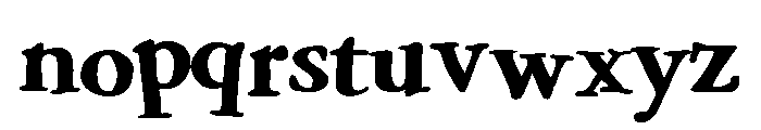Garamouche Bold Font LOWERCASE