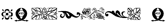 Garamouche Ornaments Font OTHER CHARS