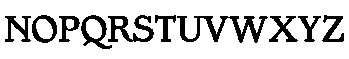 Gargoyle Bold OSF Font UPPERCASE