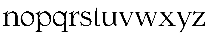 Gargoyle Light OSF Font LOWERCASE