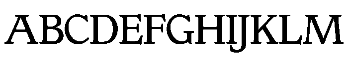 Gargoyle Medium OSF Font UPPERCASE
