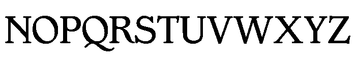 Gargoyle Medium OSF Font UPPERCASE