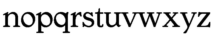 Gargoyle Medium OSF Font LOWERCASE