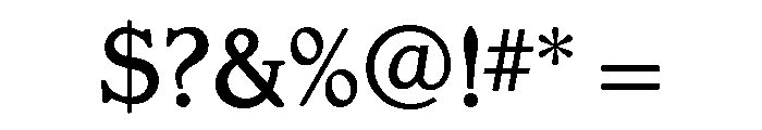 Gargoyle Medium Font OTHER CHARS