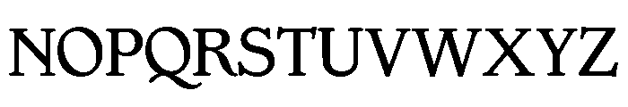 Gargoyle Medium Font UPPERCASE